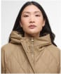 Women's Barbour Elspeth Quilted Jacket - Military Brown / Ancient Tartan