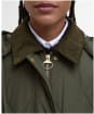 Women's Barbour Meredith Quilted Jacket - Olive / Ancient Tartan