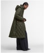 Women's Barbour Meredith Quilted Jacket - Olive / Ancient Tartan