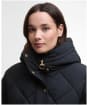 Women's Barbour Kailyn Puffer Jacket - Black / Classic Tartan