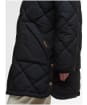 Women's Barbour Kailyn Puffer Jacket - Black / Classic Tartan