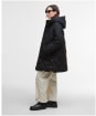 Women's Barbour Kailyn Puffer Jacket - Black / Classic Tartan