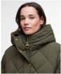 Women's Barbour Kailyn Puffer Jacket - Olive / Ancient Tartan