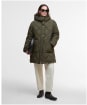 Women's Barbour Kailyn Puffer Jacket - Olive / Ancient Tartan
