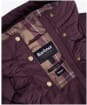 Women's Barbour Kailyn Puffer Jacket - Blak Cherry / Dark Brown / Muted Tartan