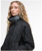 Women's Barbour Bernadette Quilted Jacket - Black / Onyx Tartan