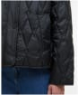 Women's Barbour Bernadette Quilted Jacket - Black / Onyx Tartan