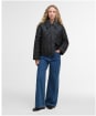 Women's Barbour Bernadette Quilted Jacket - Black / Onyx Tartan