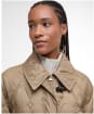 Women's Barbour Cosette Quilted Jacket - Military Brown / Hollyhock