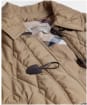 Women's Barbour Cosette Quilted Jacket - Military Brown / Hollyhock
