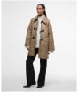 Women's Barbour Cosette Quilted Jacket - Military Brown / Hollyhock