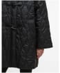 Women's Barbour Cosette Quilted Jacket - Black / Onyx Tartan