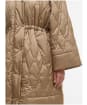 Women's Barbour Celina Quilted Jacket - Military Brown / Hollyhock