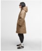 Women's Barbour Celina Quilted Jacket - Military Brown / Hollyhock