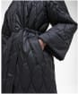 Women's Barbour Celina Quilted Jacket - Black / Onyx Tartan