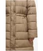 Women's Barbour Freya Puffer Jacket - Military Brown / Hollyhock