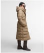 Women's Barbour Freya Puffer Jacket - Military Brown / Hollyhock
