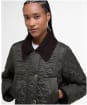 Women's Barbour Modern Beadnell Quilted Jacket - Sage / Ancient Tartan