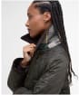 Women's Barbour Modern Beadnell Quilted Jacket - Sage / Ancient Tartan