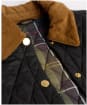 Women's Barbour Icons Cropped Liddesdale Quilted Jacket - Black / Classic Tartan