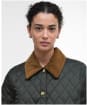 Women's Barbour Icons Cropped Liddesdale Quilted Jacket - Sage / Ancient Tartan