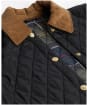 Women's Barbour Icons Modern Liddesdale Quilted Jacket - Black / Classic Tartan