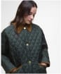 Women's Barbour Over Sized Liddesdale Quilted Jacket - Sage / Ancient Tartan