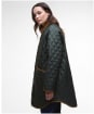 Women's Barbour Over Sized Liddesdale Quilted Jacket - Sage / Ancient Tartan