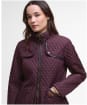 Women's Barbour Dahlia Quilted Jacket - Black Cherry