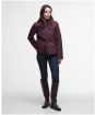 Women's Barbour Dahlia Quilted Jacket - Black Cherry