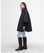 Women's Barbour Oakham Quilted Cape - Dark Navy