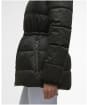 Women's Barbour Begonia Puffer Jacket - Olive / Classic Tartan