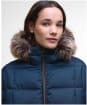 Women's Barbour Marjoram Puffer Jacket - DARK NAVY/BLACKW