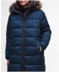 Women's Barbour Marjoram Puffer Jacket - DARK NAVY/BLACKW