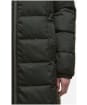 Women's Barbour Marjoram Puffer Jacket - Olive / Classic Tartan