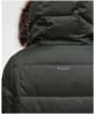 Women's Barbour Marjoram Puffer Jacket - Olive / Classic Tartan