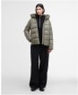 Women's Barbour International Olivios Puffer Jacket - Dusky Khaki