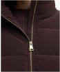 Women's Barbour International Hudson Faux Velvet Puffer Jacket - Red Velvet
