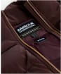 Women's Barbour International Hudson Faux Velvet Puffer Jacket - Red Velvet