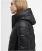 Women's Barbour International Longline Olivios Puffer Jacket - Black