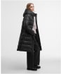 Women's Barbour International Longline Olivios Puffer Jacket - Black