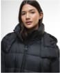 Women's Barbour International Lisbon Puffer Jacket - Black