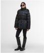 Women's Barbour International Lisbon Puffer Jacket - Black
