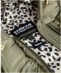 Women's Barbour International Short Track Line Puffer Jacket - DUSKY KHAKI/JASM
