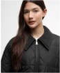 Women's Barbour International Juliana Quilted Jacket - Black