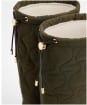 Women's Barbour Marnie Quilted Tall Wellies - Olive / Black