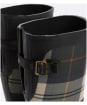 Women's Barbour Dena Tall Wellingtons - Black / Ancient Tartan