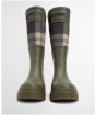 Women's Barbour Dena Tall Wellingtons - Olive / Ancient Tartan