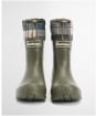 Women's Barbour Mowbray Mid Wellingtons - Olive / Ancient Tartan