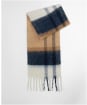 Women’s Barbour Isla Tartan Boucle Scarf - Hessian Tartan